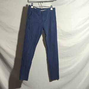 Plaid&Plain Men’s Navy Blue Pants Size 32x34